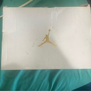 White Box with Gold Jumpman Logo